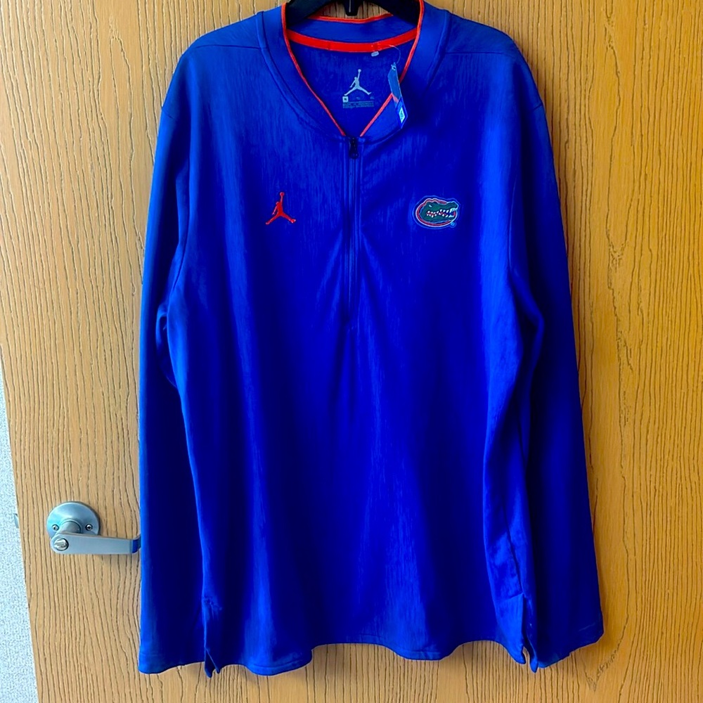 NWT Florida Gators Nike Jumpman Fleece Lined Quarter-Zip Sz XL